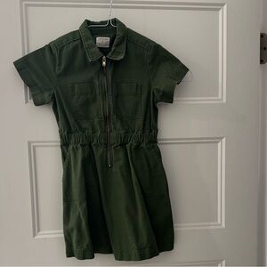 Crewcuts Olive Green Zipper Dress